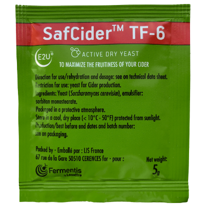 Fermentis SafCider™ Yeast TF-6 5g