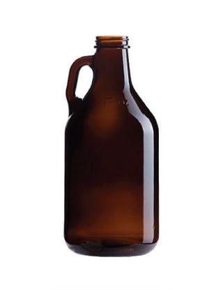 32 oz Amber Growler  - 38mm Finish