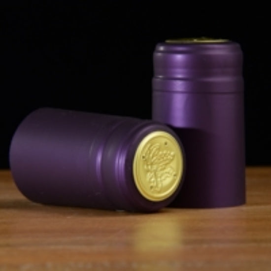 Purple matte wine capsule